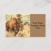 Wild Woodland Bison Visitenkarte (Vorderseite)