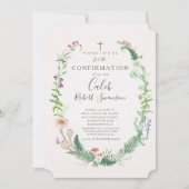 Wild-Woodland-Blume Bestätigung Einladung (Vorderseite)