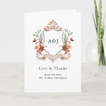 Wild Woodland Laurel Wappen Monogram Wedding Foto
