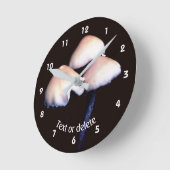 Wild Woodland Mushrooms Nature Personalized Runde Wanduhr (Winkel)