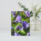 Wild Woodlands Bluebell Blume Postcard Postkarte (Stehend Vorderseite)