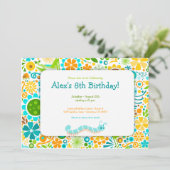 Wild World Niedlich Bugs Party Einladung (Stehend Vorderseite)