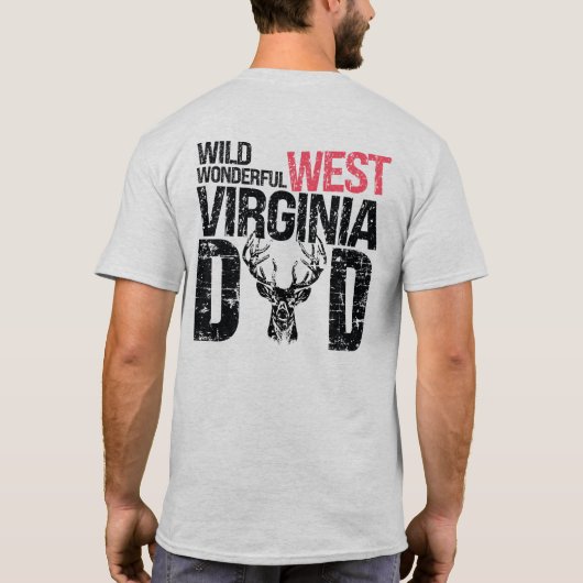 Wild, wunderschöner West Virginia Vater T - Shirt (Rückseite)