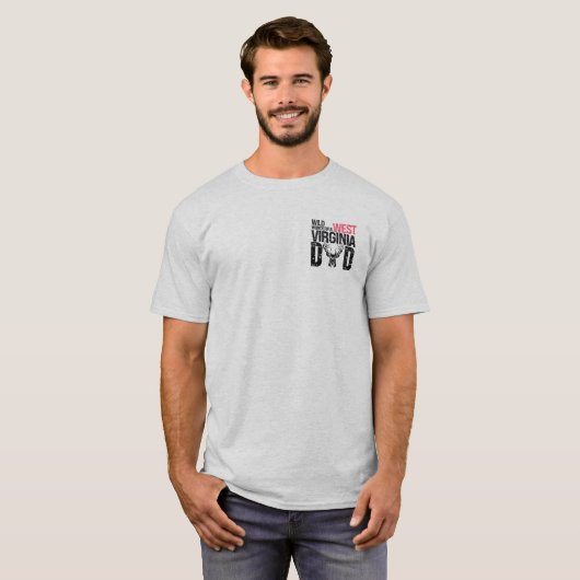 Wild, wunderschöner West Virginia Vater T - Shirt (Vorne ganz)