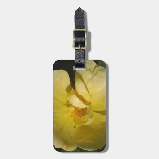 Wild Yellow Rose Gepäckanhänger (Vorderseite vertikal)