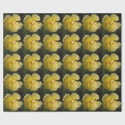 Wild Yellow Rose Geschenkpapier (Flach)