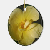 Wild Yellow Rose Keramik Ornament (Links)