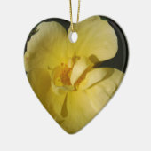 Wild Yellow Rose Keramik Ornament (Links)