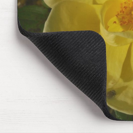 Wild Yellow Rose Mousepad (Ecke)