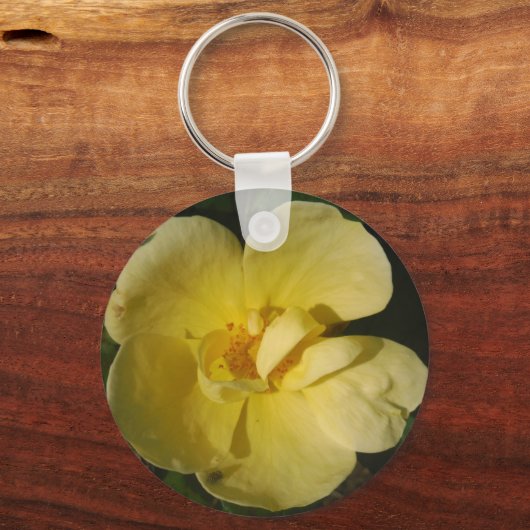 Wild Yellow Rose Schlüsselanhänger (Vorderseite)