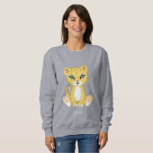 Wild Young Leopard Animal Cartoon Sweatshirt (Vorne ganz)