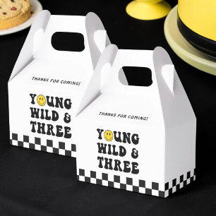 Wild Young und Three Boy 3. Geburtstag Geschenkschachtel