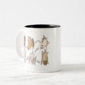 Wild Yultide - Schwimmbäder Zweifarbige Tasse (Vorderseite Links)