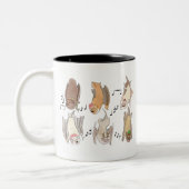 Wild Yultide - Schwimmbäder Zweifarbige Tasse (Links)