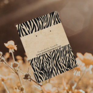 Wild Zebra Muster Vintager Flair Earring Holder