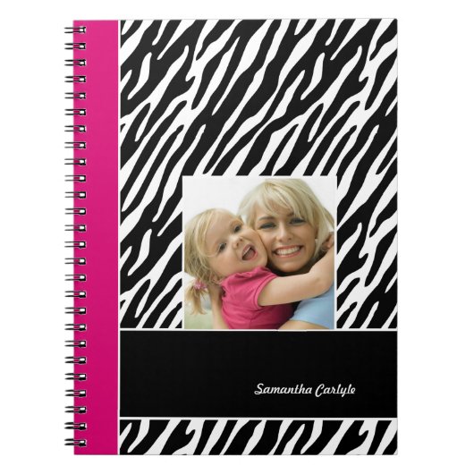 Wild Zebra Notebook Notizblock (Vorderseite)