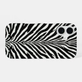 Wild Zebra Pattern iPhone 16 Hülle (Rückseite (Horizontal))