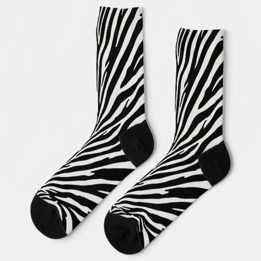 Wild Zebra Pattern Socken (Linkes Detail)