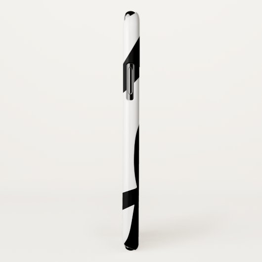 Wild Zebra Print mit Name Case-Mate iPhone Case (Hinten/Rechts)