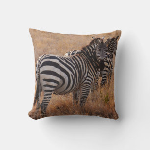 Wild Zebra Throw Kissen