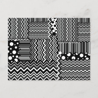Wild Zig-Zags Postkarte