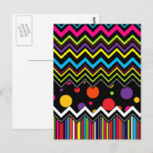 Wild Zig-Zags Postkarte (Vorne/Hinten)