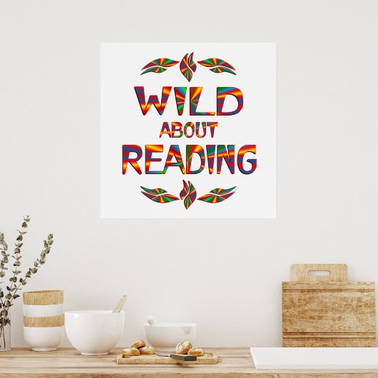 Wild zum Lesen Poster (Küche)