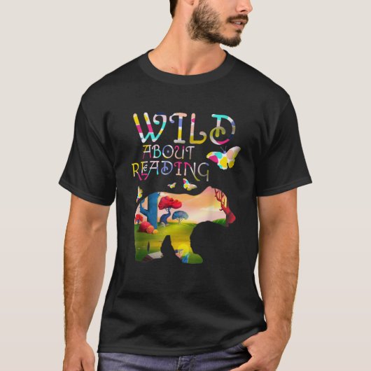 Wild zum Lesen T-Shirt (Vorderseite)