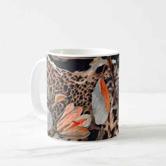 Wildafrikanisches Hautmuster Kaffeetasse (Vorderseite Links)