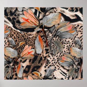 Wildafrikanisches Hautmuster Poster