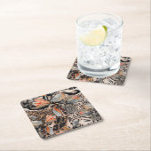 Wildafrikanisches Hautmuster Rechteckiger Pappuntersetzer (Vor Ort)