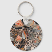 Wildafrikanisches Hautmuster Schlüsselanhänger (Rückseite)
