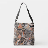 Wildafrikanisches Hautmuster Tragetaschen Mit Langen Trägern (Rückseite)