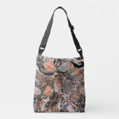 Wildafrikanisches Hautmuster Tragetaschen Mit Langen Trägern (Vorderseite)