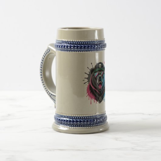 WILDBÄR BIERGLAS (Vorderseite Links)