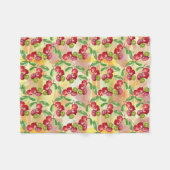 Wildbeere Fleecedecke (Vorderseite (Horizontal))