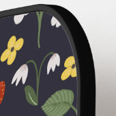 Wildbeere gemusterte mit Monogramm Marine Pickleball Schläger (Linke Seite)