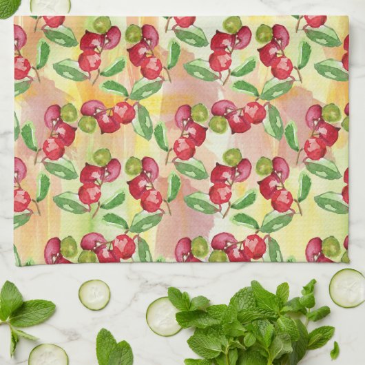 Wildbeere Geschirrtuch (Gefaltet)