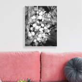 Wildbeeren schwarz und weiß leinwanddruck (Insitu (Wohnzimmer))