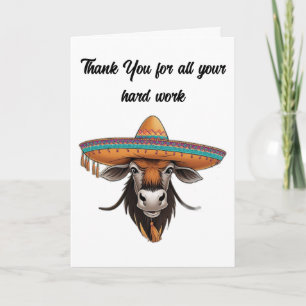 Wildbeet mit Sombrero Karte
