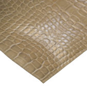 Wildbeige-Alligator-Krokodil Tischdecke (Schrägansicht)