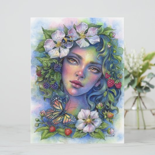 Wildberge Bloom Fairy Elf Fantasy Garteni (Stehend Vorderseite)