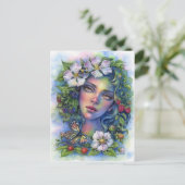 Wildberry Bloom Postkarte (Stehend Vorderseite)