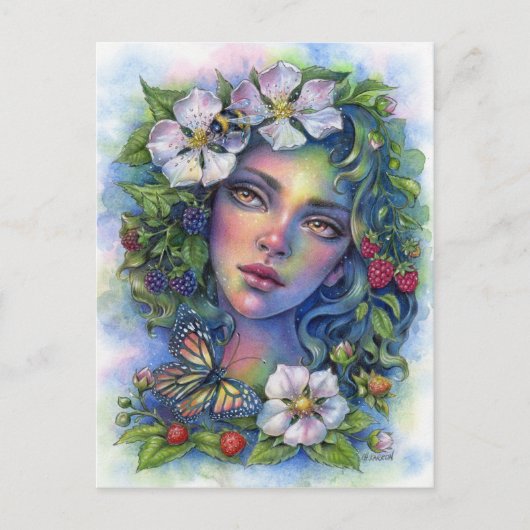 Wildberry Bloom Postkarte (Vorderseite)