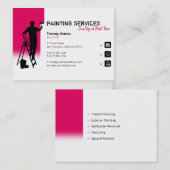 Wildberry Painting Services | Maler am Arbeitsplat Visitenkarte (Vorne/Hinten)