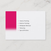 Wildberry Painting Services | Maler am Arbeitsplat Visitenkarte (Rückseite)