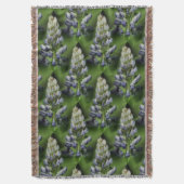 Wildblauer Lupine Blume Naturmuster Decke (Vorderseite Vertikal)