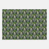 Wildblauer Lupine Blume Naturmuster  Geschenkpapier Set (Vorderseite 3)