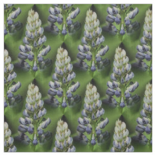Wildblauer Lupine Blume Naturmuster Stoff
