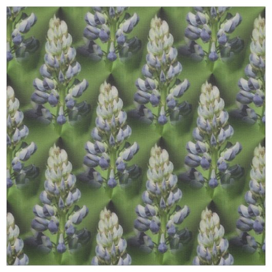 Wildblauer Lupine Blume Naturmuster Stoff (Muster)